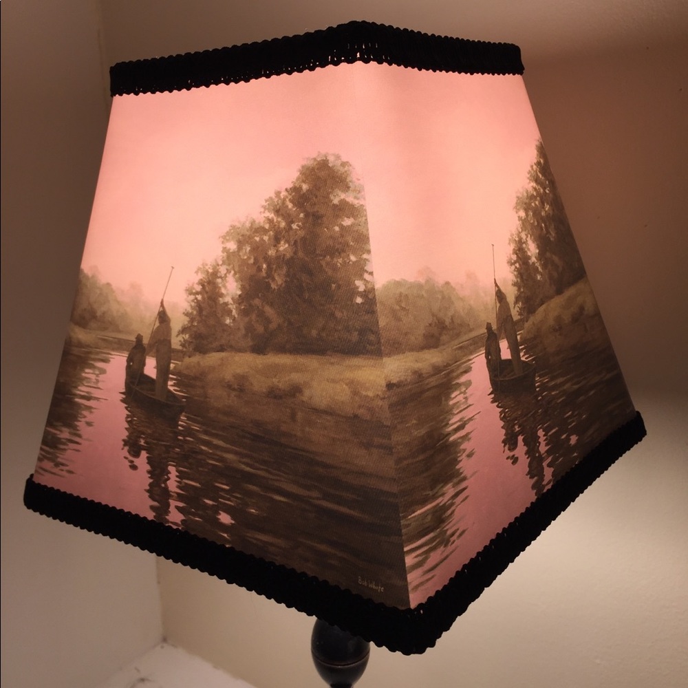 Fine art giclee  translucent lampshade.